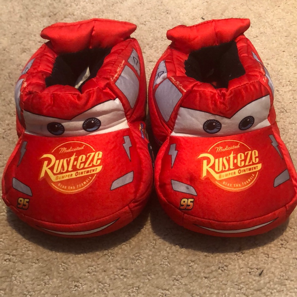 Lightning McQueen house slippers